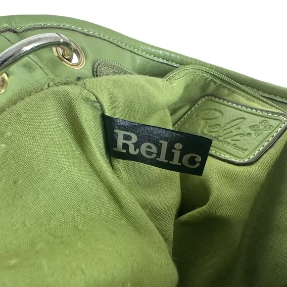 Relic Green Purse Bag Shoulder Strap Faux Leather Boho - Picture 11 of 16